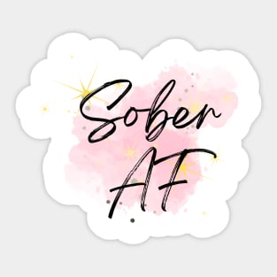 Sober A.F. Sticker